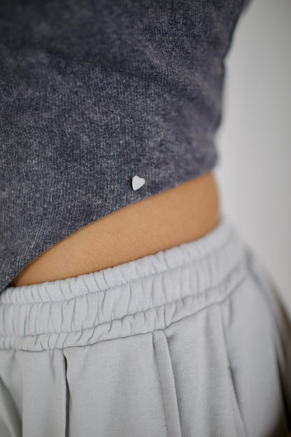 Washed Grey Corset