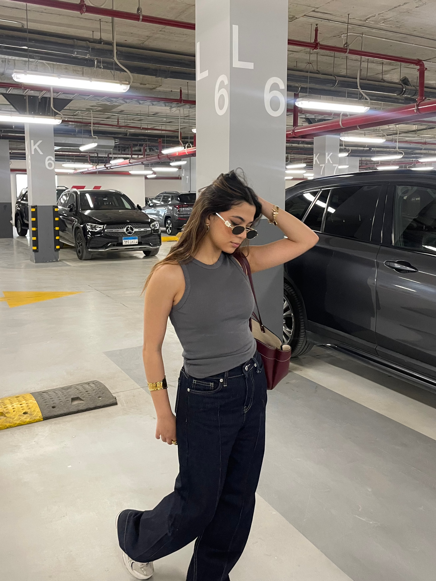 Grey Cut Tank