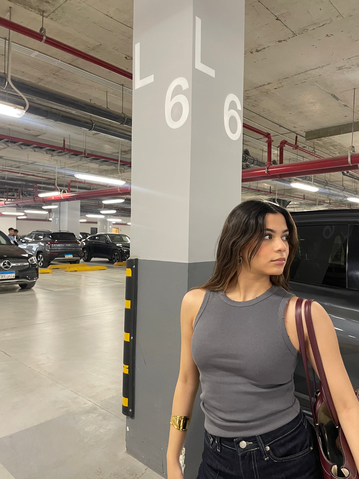 Grey Cut Tank